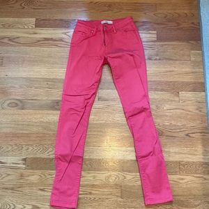 Zara pink skinny jeans